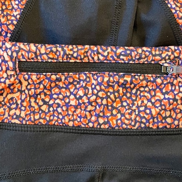 Nike Racer Dri-FIT Cropped Leggings Hyper Orange Reflective Silver - SMALL - Picture 5 of 5